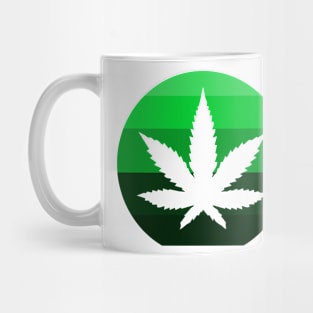 Pot Leaf Circle Logo Mug